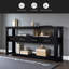 Console moderne pour salon avec 4 tiroirs et 2 tablettes-1027537321