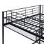 Lit mezzanine en métal avec tablette supérieure et échelle de rangement latérale Orenda-707839927-707839926