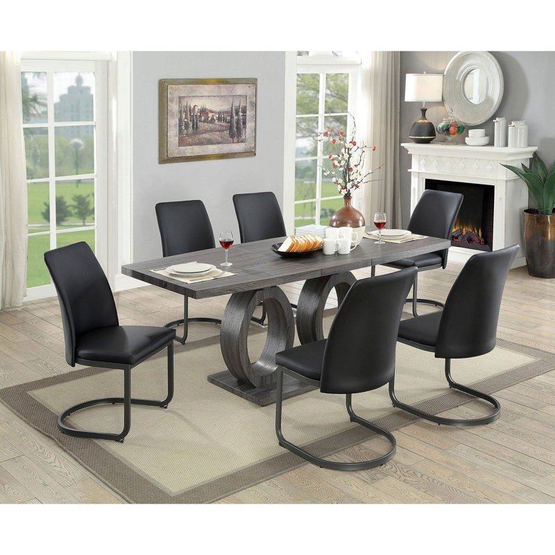 6 - Person Pedestal Dining Set