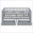 Twin Size Solid Pine &amp; Composite Wood Daybed with Guardrails, 2 Drawers &amp; Split Design, Gray - Ideal for Guest/Second Bedroom-1798988996-1798989018