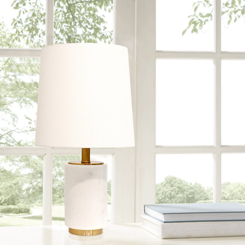 Leon Marble & Gold Accented Table Lamp