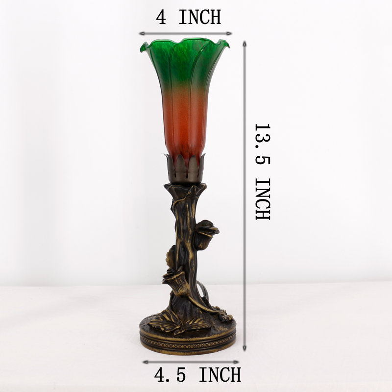 Lampe de table Lily, Bleu brun