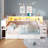 Twin Size Corner Bed With Bookcase Shelves And 2 Large Drawers,Twin Daybed With Led Lights And Charging Station,Corner Bed Frame With 39.4"L Desk,2 Fabric Drawers & Side Storage Bag,No Box Spring,White-1147803566-1162594811