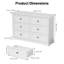 Commode double 6 tiroirs l 47,2 po Valera -114309306