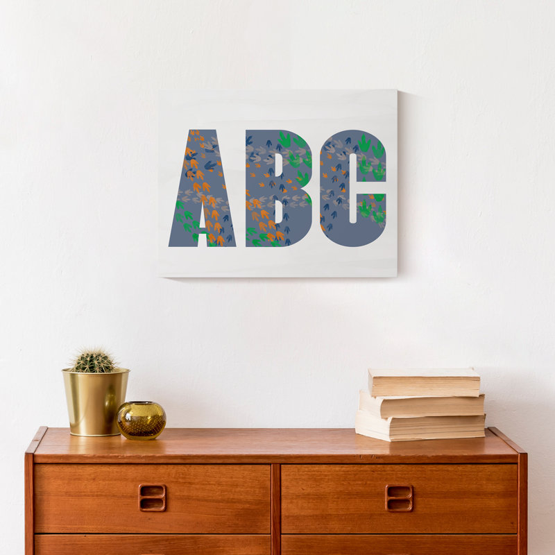 Art sur toile ABC, H 14 po x l 11 po x P 1,25 po