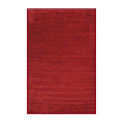 Tapis contemporain rouge