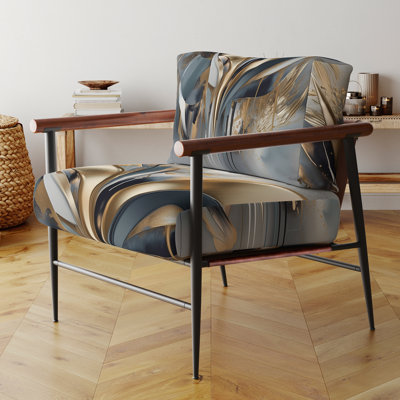 Abstract Shapes And Lines IV - Fauteuil rembourré abstrait