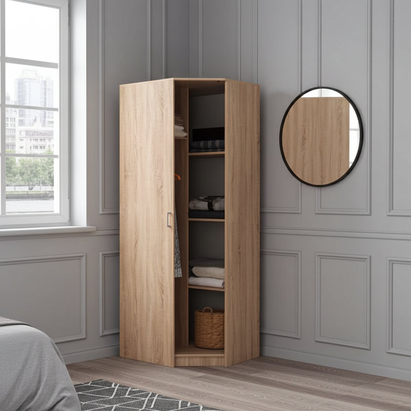 Meeko Manufactured Wood Wardrobe