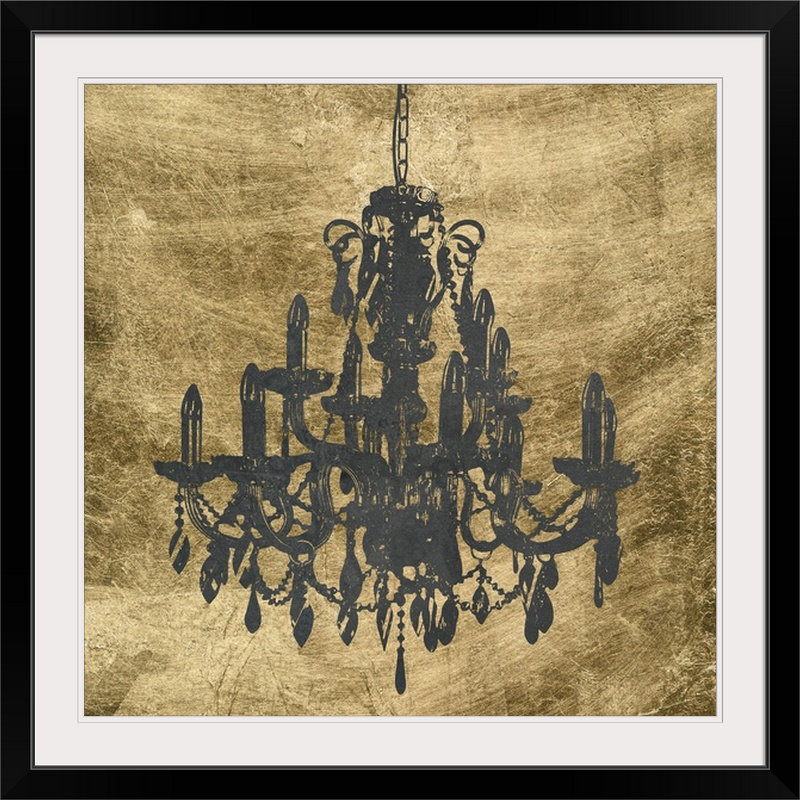 « cochettes lustre vii », reproduction d’impression jennifer, Cadre noir, H 32 po x l 32 po x P 1 po
