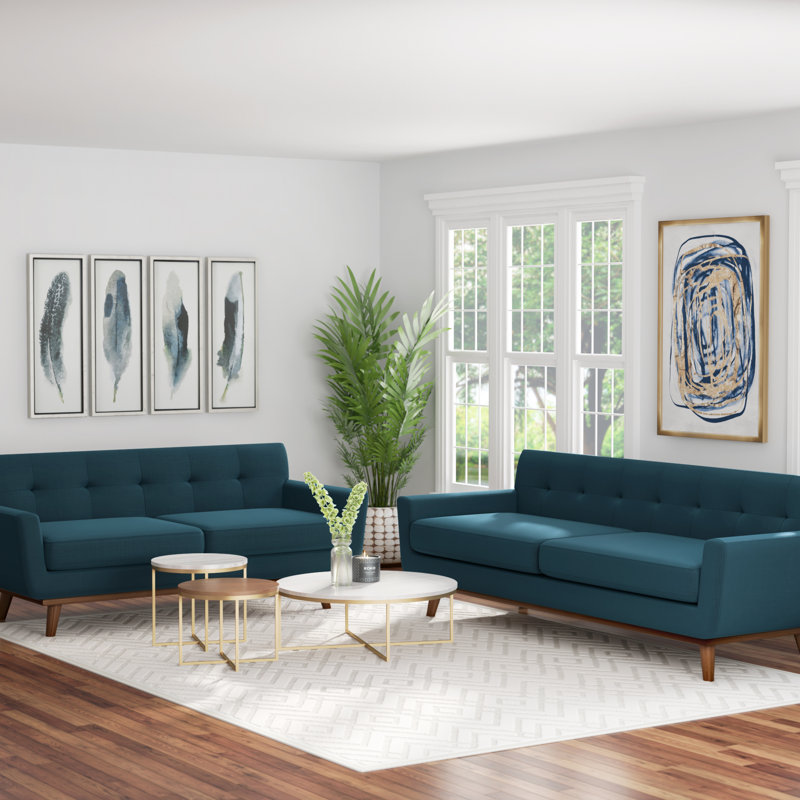 Engage 5-piece Sectional Sofa, Azure