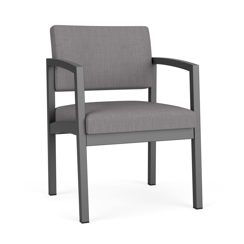 Chaise en acier Lenox, Gris anthracite, Plot Line Steel