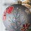 D3 ", boules de Noël décoratives, boules de Noël suspendues en verre pour décorations de fêtes, lot de 12