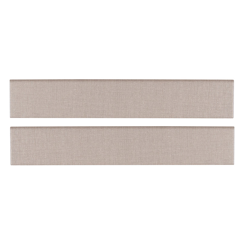 Carreau de faïence en porcelaine mate Copra 3 po x 18 po Copra, Argent