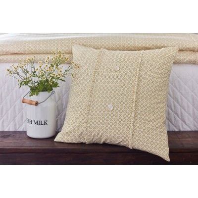 Carolina Dijon Yellow 100% Cotton Toss Sham