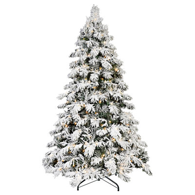 Flocked Scarecrow-Shaped Christmas Tree With PVC Memory Wire Tips