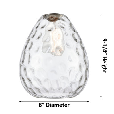 Luminaire suspendu en forme de larme à 1 lumière Jaron