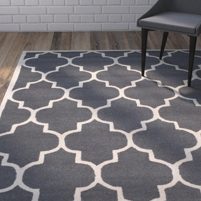 Cannen Hand Tufted Wool Geometric Rug, Rectangle 11'6" x 16'