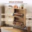 Range-chaussures en rotin peu encombrant