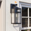 Schlegel Matte Black Outdoor Wall Lantern with Dusk to Dawn-1130726805