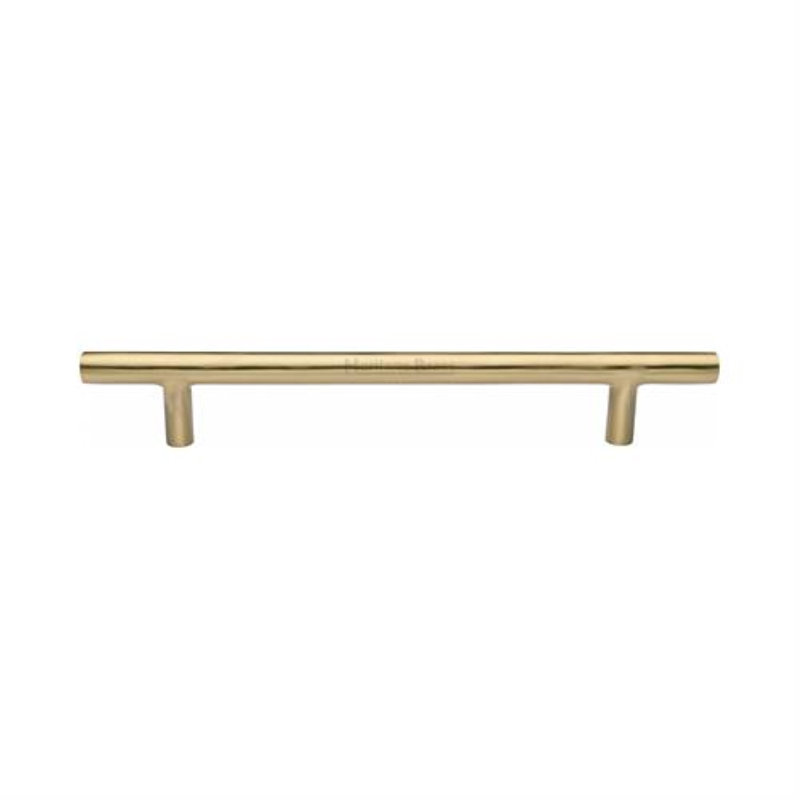 Heritage Brass Heritage Cabinet Pull Bar Design, Satin Brass, 16.5cm H x 1.1cm W x 3.2cm D