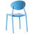Modern Plastic Outdoor Dining Chair with Open Oval Back Design-1513296504