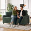 Balaton Vegan 2 Seater Upholstery Sofa with Pillows-1593231683-1585026673