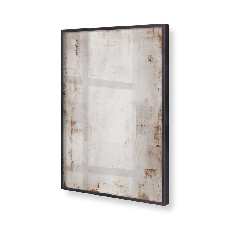 Parchment of Time, 25.25" H x 19.25" W, Weathered Zinc Single Picture Framed