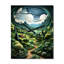 Horloge murale paysage de grange au clair de lune II-99629834