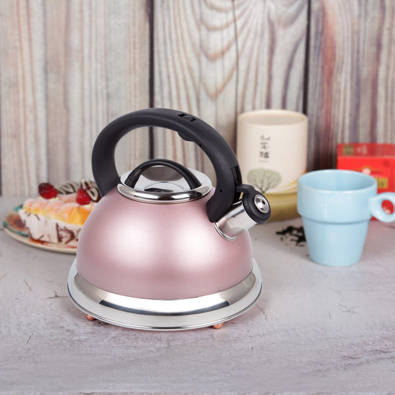 Creative Home Alexa 3 pintes Bouilloire pour cuisinière en acier inoxydable, Or rose