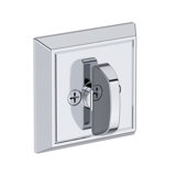 Chamfered Square Deadbolt Patio Deadbolt in Venetian Bronze