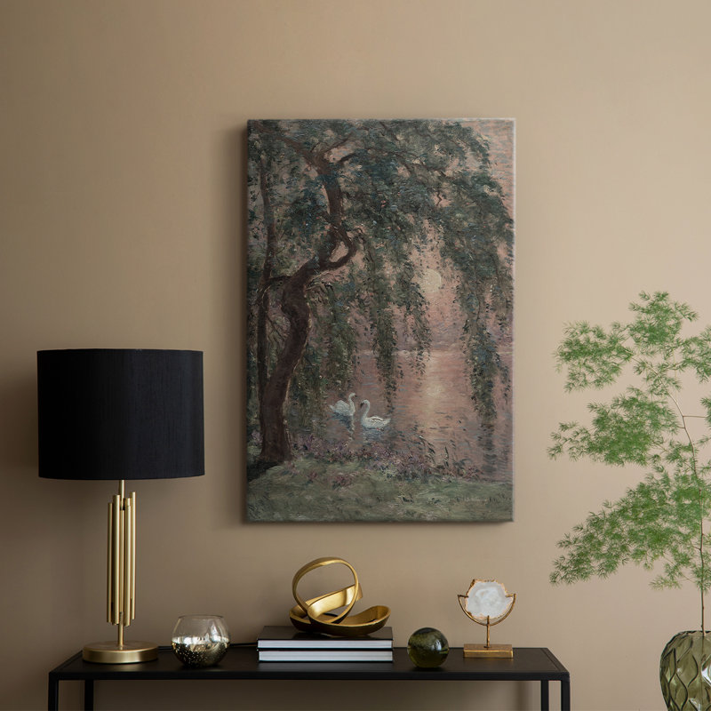 Paysage rétro CXIV - galerie Cavas enveloppé, H 36 po x l 24 po