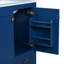 Armoire de salle de bain 60 po en bleu, avec double meuble-lavabo et fonction de rangement - Améliorez votre décor