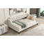 Lit de jour capitonné moderne de luxe, simple, beige-189156786