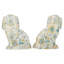 Figurines de chien style Staffordshire - motif de cheminée (ensemble de 2)