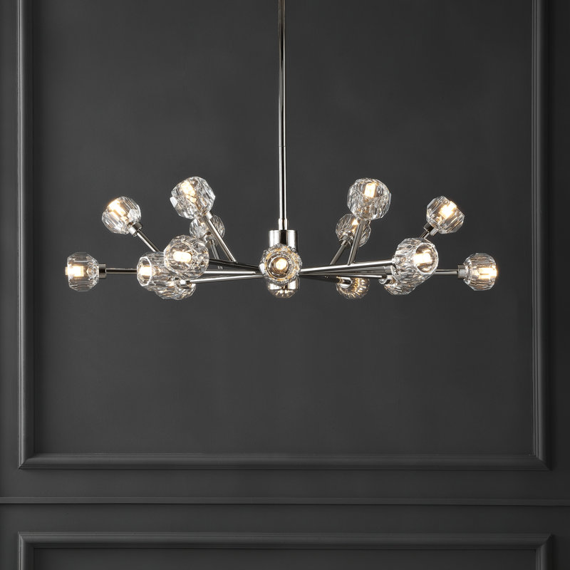 Elizabelle 18 - Light Chandelier, Chrome