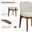 Chaises de salle à manger rembourrées en polyester 19,5 po Bason-651051548