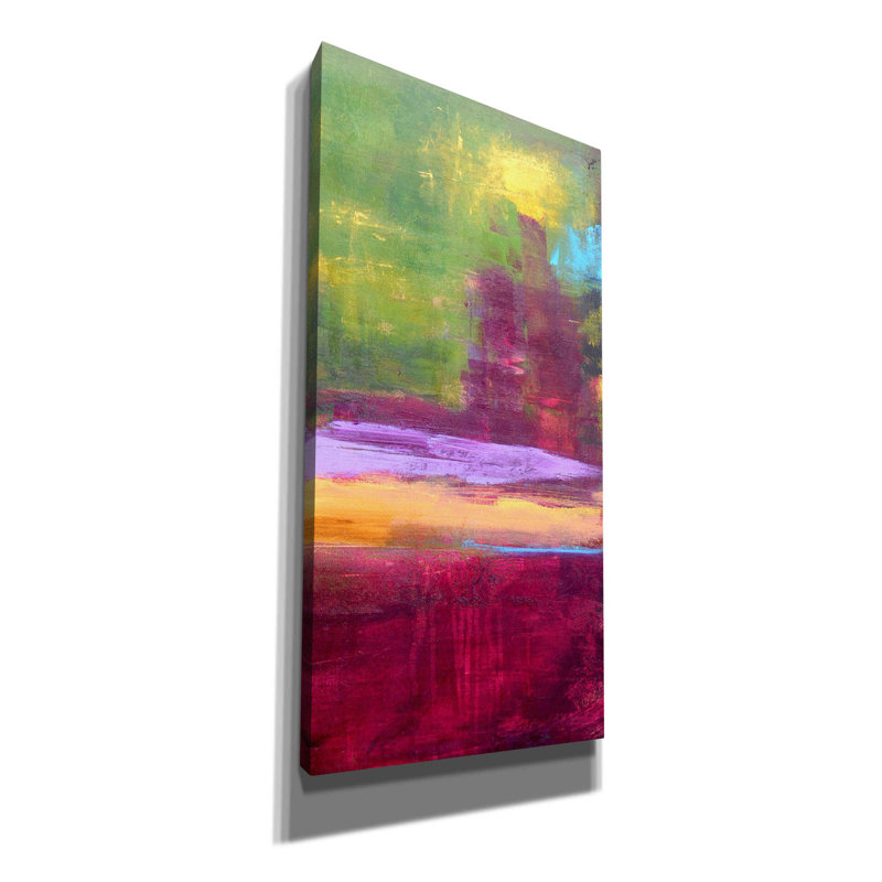 «Epic Graffiti» «Juliet's Vineyard II» par Erin Ashley, art mural sur toile, H 40 po x l 20 po x P 1,5 po