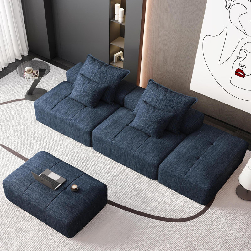 Canapé modulaire surdimensionné Modern, Bleu