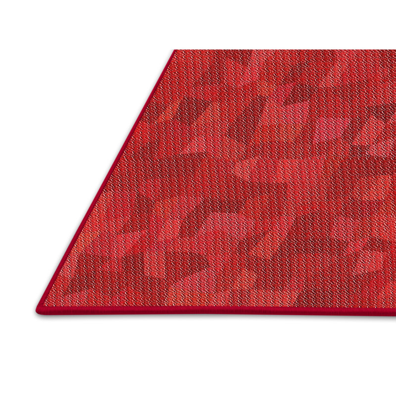 Tapis abstrait rouge, Rectangle 2 pi x 5 pi