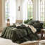 Ensemble de housse de couette légère avec fermeture à glissière 8 attaches 100% coton lavé MooMee-111275688-109236629