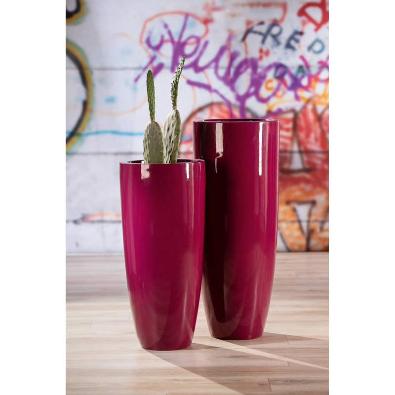 Everli Indoor Flower Pot, Red, 75cm H x 35cm W x 35cm D