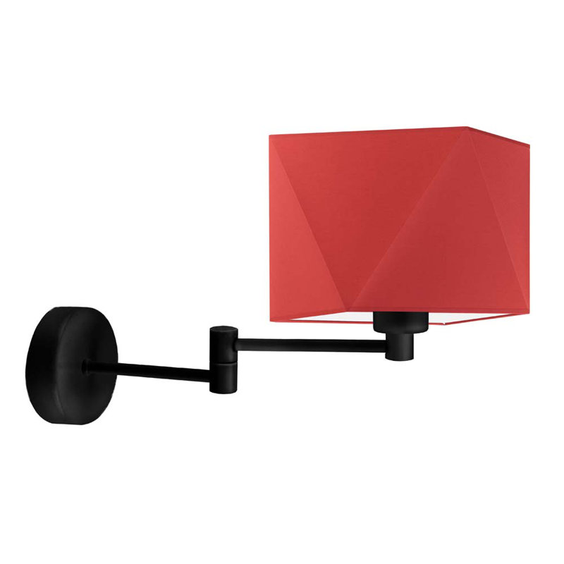 Ayannah Armed Sconce, Red, Black