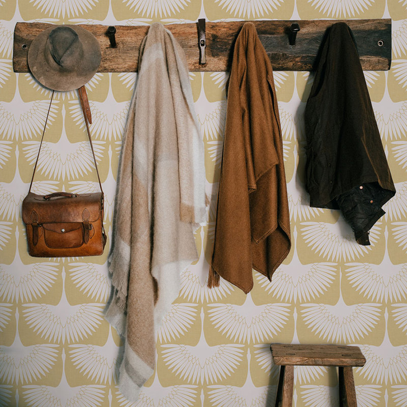 Mariko 16.5' L x 20.5" W Peel and Stick Wallpaper Roll, Golden Hour
