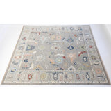 Hand Knotted Wool Floral Area Rug