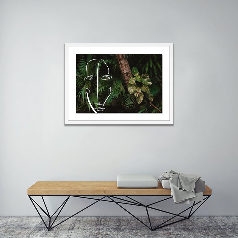 Many Faces 101 Print by Chloe Besson, 18" H x 24" W x 1.5" D, White