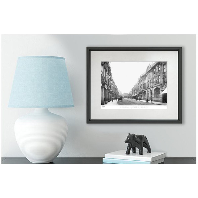 Altrincham, Stamford New Road 1903 by Francis Frith - Single Picture Frame Print, 40cm H x 50cm W x 2.3cm D