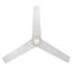 54" Lotus 3 - Blade Outdoor Smart Ceiling Fan with Remote Control and LED Light Kit Included, Works With Alexa and iOS or Android App
