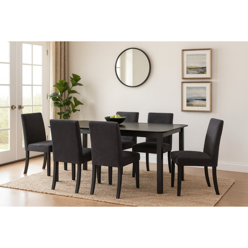 Treport Dining Table Set, Dark Gray