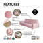 Shiflet 3 Seater Manual Reclining Velvet Sofa Bed-81087151