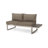Khaki Aluminium Right Arm Seater - Elegant Option. 65In. Product Depth, 30.82In. Width, 27.78In. Height, 43.47Lb. Mass Comfortable 43.47Lb